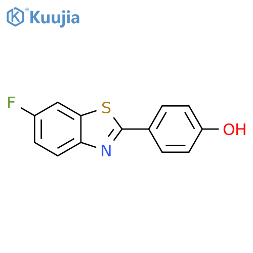 Phenol, 4-(6-fluoro-2-benzothiazolyl)- structure