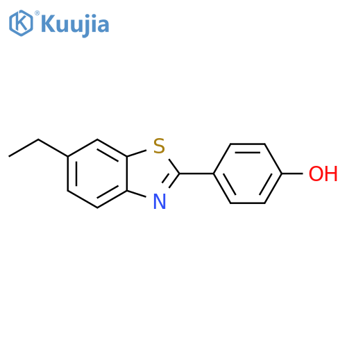 PHENOL, 4-(6-ETHYL-2-BENZOTHIAZOLYL)- structure