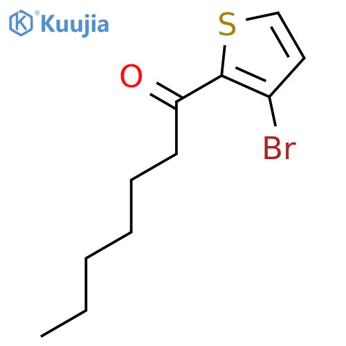 1-Heptanone, 1-(3-bromo-2-thienyl)- structure