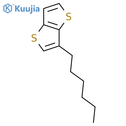 Thieno[3,2-b]thiophene, 3-hexyl- structure