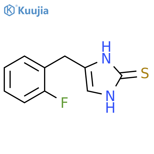 4-[(2-fluorophenyl)methyl]-1,3-dihydro-2H-Imidazole-2-thione structure