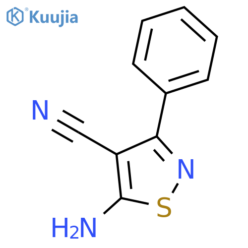 5-amino-3-phenyl-1,2-thiazole-4-carbonitrile structure