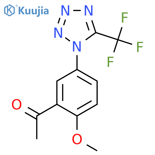 ETHANONE, 1-[2-METHOXY-5-[5-(TRIFLUOROMETHYL)-1H-TETRAZOL-1-YL]PHENYL]- structure
