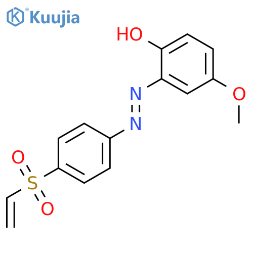 Phenol, 2-[[4-(ethenylsulfonyl)phenyl]azo]-4-methoxy- structure