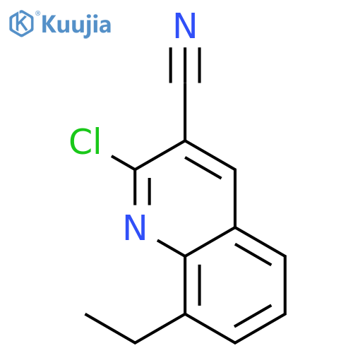 2-Chloro-3-cyano-8-ethylquinoline structure