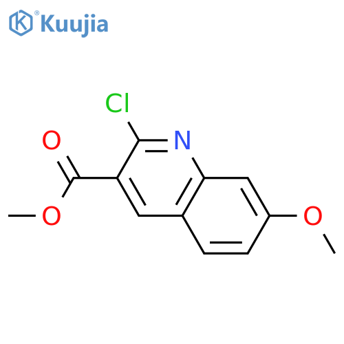3-QUINOLINECARBOXYLIC ACID, 2-CHLORO-7-METHOXY-, METHYL ESTER structure