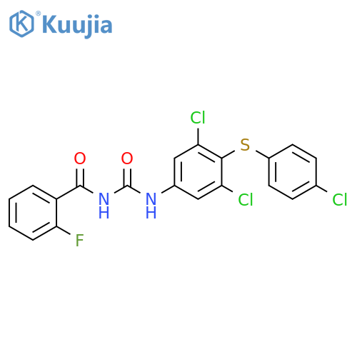 Benzamide, N-[[[3,5-dichloro-4-[(4-chlorophenyl)thio]phenyl]amino]carbonyl]-2-fluoro- structure