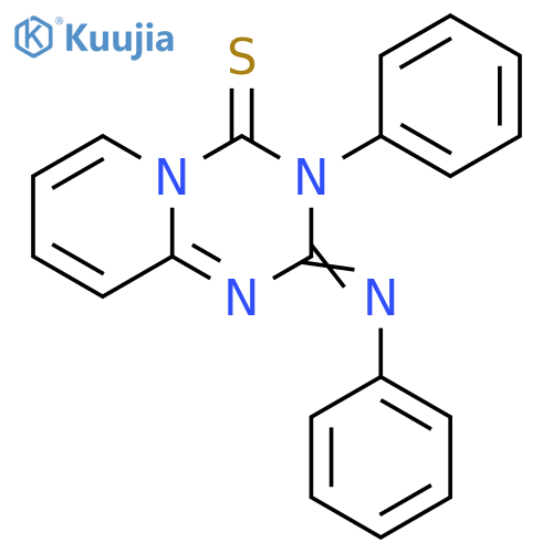 4H-Pyrido[1,2-a]-1,3,5-triazine-4-thione, 2,3-dihydro-3-phenyl-2-(phenylimino)- structure