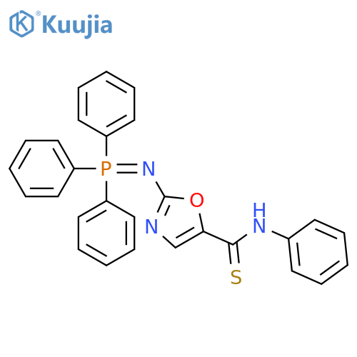5-Oxazolecarbothioamide, N-phenyl-2-[(triphenylphosphoranylidene)amino]- structure