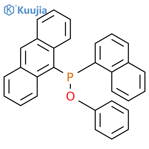 Phosphinous acid, 9-anthracenyl-1-naphthalenyl-, phenyl ester structure