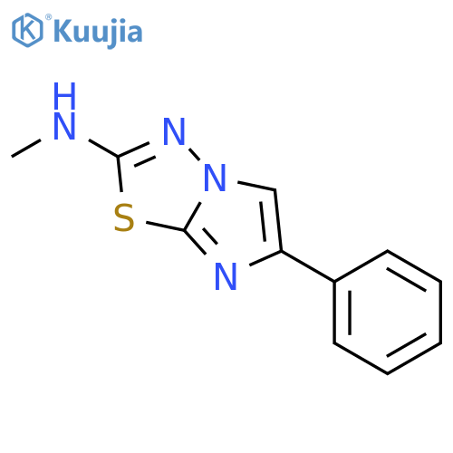 IMIDAZO[2,1-B]-1,3,4-THIADIAZOL-2-AMINE, N-METHYL-6-PHENYL- structure