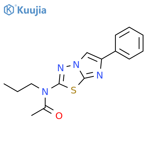 Acetamide, N-(6-phenylimidazo[2,1-b]-1,3,4-thiadiazol-2-yl)-N-propyl- structure