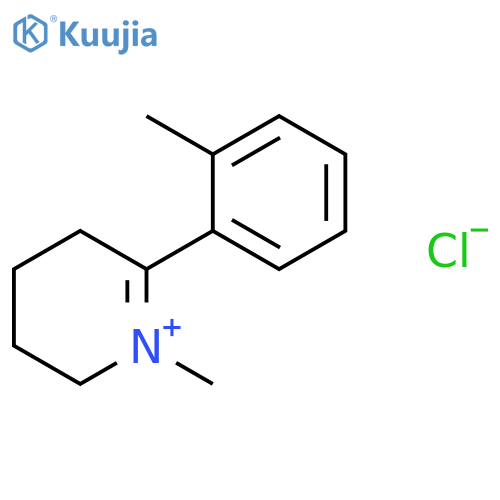 Pyridinium, 2,3,4,5-tetrahydro-1-methyl-6-(2-methylphenyl)-, chloride structure