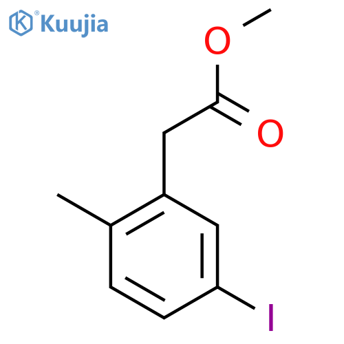 Methyl 2-(5-iodo-2-methylphenyl)acetate structure