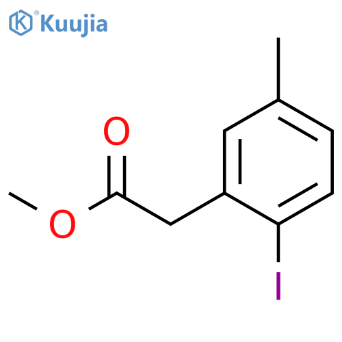 Methyl 2-iodo-5-methylbenzeneacetate structure