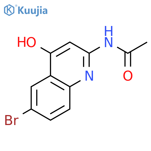 ACETAMIDE, N-(6-BROMO-4-HYDROXY-2-QUINOLINYL)- structure