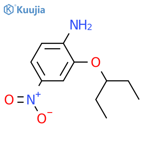 Benzenamine, 2-(1-ethylpropoxy)-4-nitro- structure