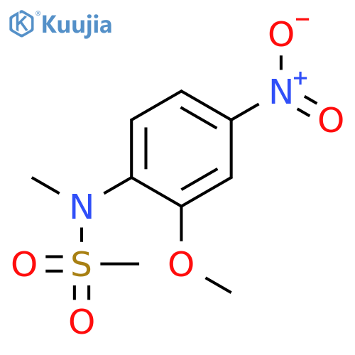 METHANESULFONAMIDE, N-(2-METHOXY-4-NITROPHENYL)-N-METHYL- structure