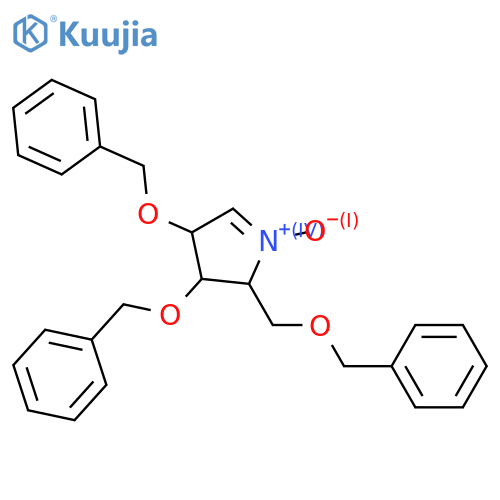2H-Pyrrole, 3,4-dihydro-3,4-bis(phenylmethoxy)-2-[(phenylmethoxy)methyl]-, 1-oxide, (2S,3R,4R)- structure
