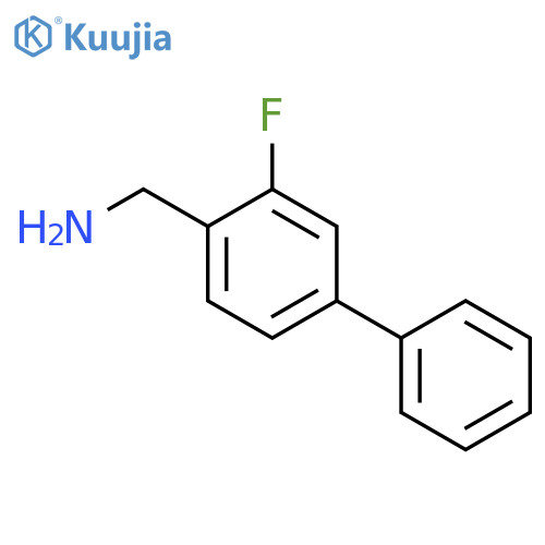 (3-fluoro-1,1'-biphenyl-4-yl)methanamine structure