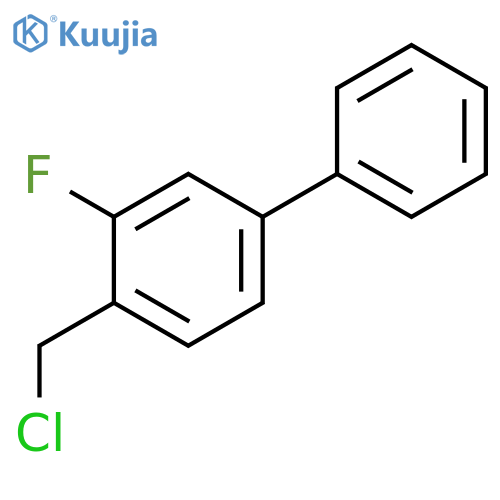 4-(chloromethyl)-3-fluoro-1,1'-biphenyl structure