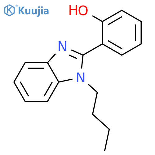 Phenol, 2-(1-butyl-1H-benzimidazol-2-yl)- structure