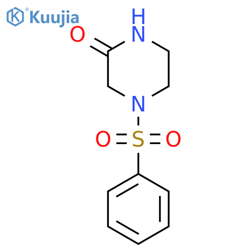 Piperazinone, 4-(phenylsulfonyl)- structure