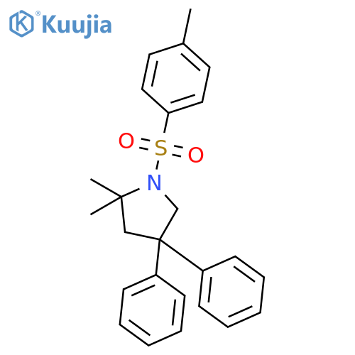 PYRROLIDINE, 2,2-DIMETHYL-1-[(4-METHYLPHENYL)SULFONYL]-4,4-DIPHENYL- structure