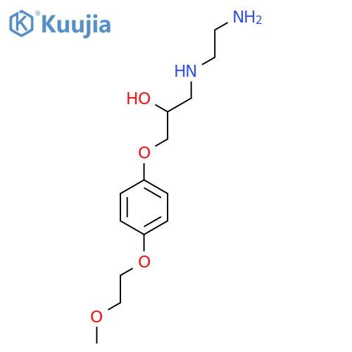 2-Propanol, 1-[(2-aminoethyl)amino]-3-[4-(2-methoxyethoxy)phenoxy]- structure