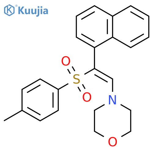 Morpholine, 4-[2-[(4-methylphenyl)sulfonyl]-2-(1-naphthalenyl)ethenyl]- structure