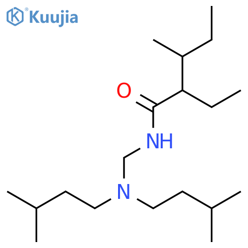 Pentanamide, N-[[bis(3-methylbutyl)amino]methyl]-2-ethyl-3-methyl- structure