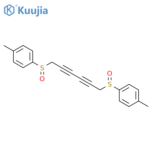 Benzene,1,1'-[2,4-hexadiyne-1,6-diylbis(sulfinyl)]bis[4-methyl- (9CI) structure