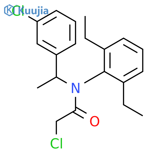 Acetamide, 2-chloro-N-[1-(3-chlorophenyl)ethyl]-N-(2,6-diethylphenyl)- structure