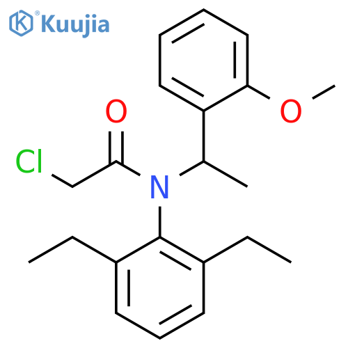 Acetamide, 2-chloro-N-(2,6-diethylphenyl)-N-[1-(2-methoxyphenyl)ethyl]- structure