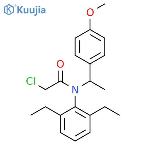 Acetamide,2-chloro-N-(2,6-diethylphenyl)-N-[1-(4-methoxyphenyl)ethyl]- structure