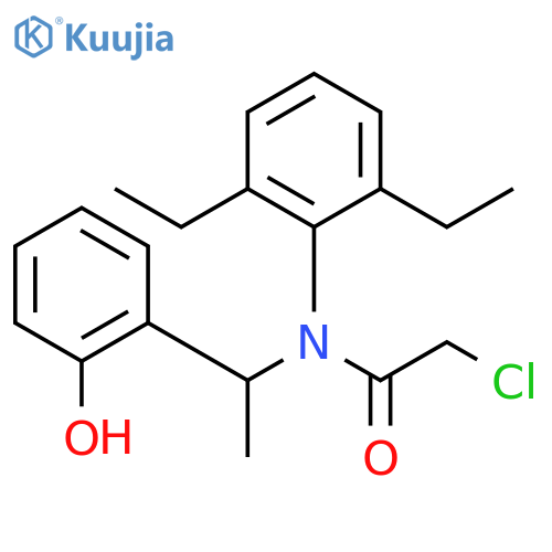 Acetamide, 2-chloro-N-(2,6-diethylphenyl)-N-[1-(2-hydroxyphenyl)ethyl]- structure