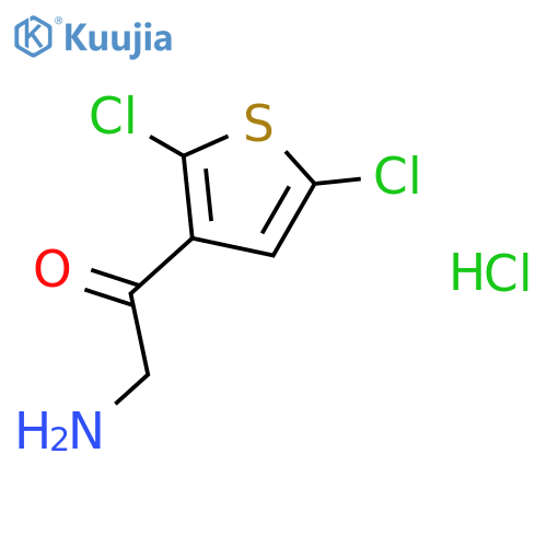 2-Amino-1-(2,5-dichlorothiophen-3-yl)ethan-1-one hydrochloride structure