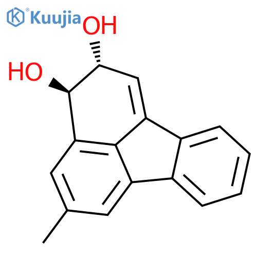 2,3-Fluoranthenediol, 2,3-dihydro-5-methyl-, trans- structure