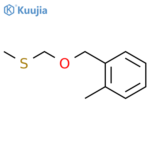 Benzene, 1-methyl-2-[[(methylthio)methoxy]methyl]- structure