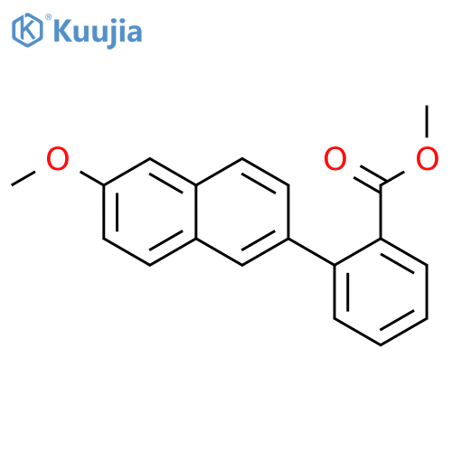 BENZOIC ACID, 2-(6-METHOXY-2-NAPHTHALENYL)-, METHYL ESTER structure