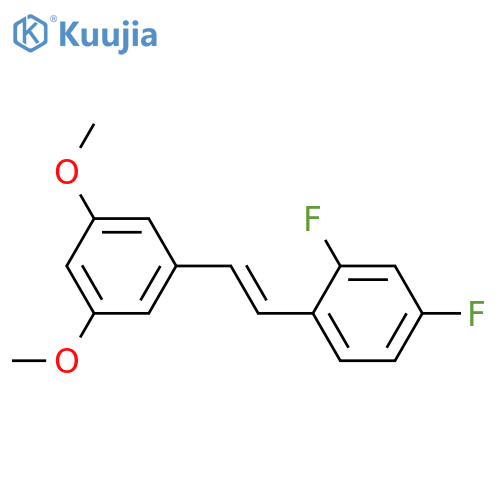 Benzene, 1-[2-(3,5-dimethoxyphenyl)ethenyl]-2,4-difluoro- structure