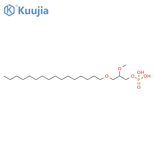 1-Propanol, 3-(hexadecyloxy)-2-methoxy-, dihydrogen phosphate (9CI) structure