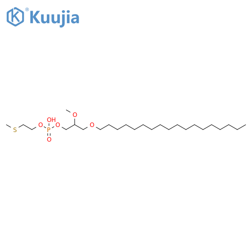 Phosphoric acid, mono[2-methoxy-3-(octadecyloxy)propyl]mono[2-(methylthio)ethyl] ester structure