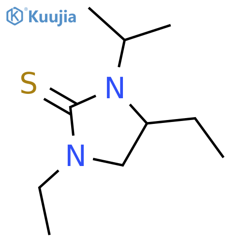2-IMIDAZOLIDINETHIONE, 1,4-DIETHYL-3-(1-METHYLETHYL)- structure