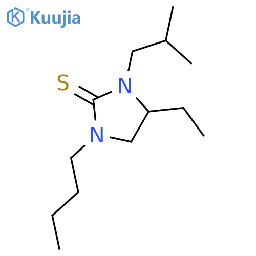 2-IMIDAZOLIDINETHIONE, 1-BUTYL-4-ETHYL-3-(2-METHYLPROPYL)- structure