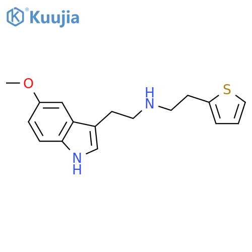 1H-INDOLE-3-ETHANAMINE, 5-METHOXY-N-[2-(2-THIENYL)ETHYL]- structure