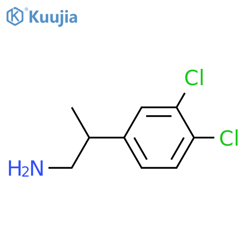 2-(3,4-dichlorophenyl)propan-1-amine structure