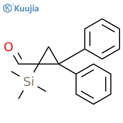 Cyclopropanecarboxaldehyde, 2,2-diphenyl-1-(trimethylsilyl)-, (R)- structure