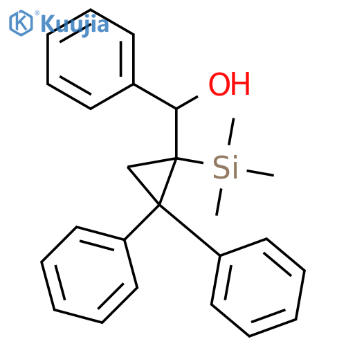 Benzenemethanol, a-[2,2-diphenyl-1-(trimethylsilyl)cyclopropyl]- structure