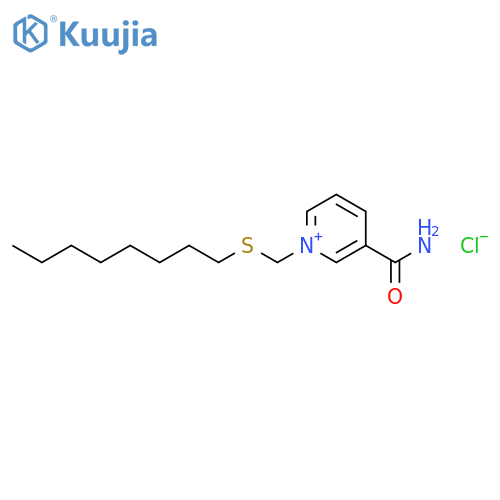 PYRIDINIUM, 3-(AMINOCARBONYL)-1-[(OCTYLTHIO)METHYL]-, CHLORIDE structure